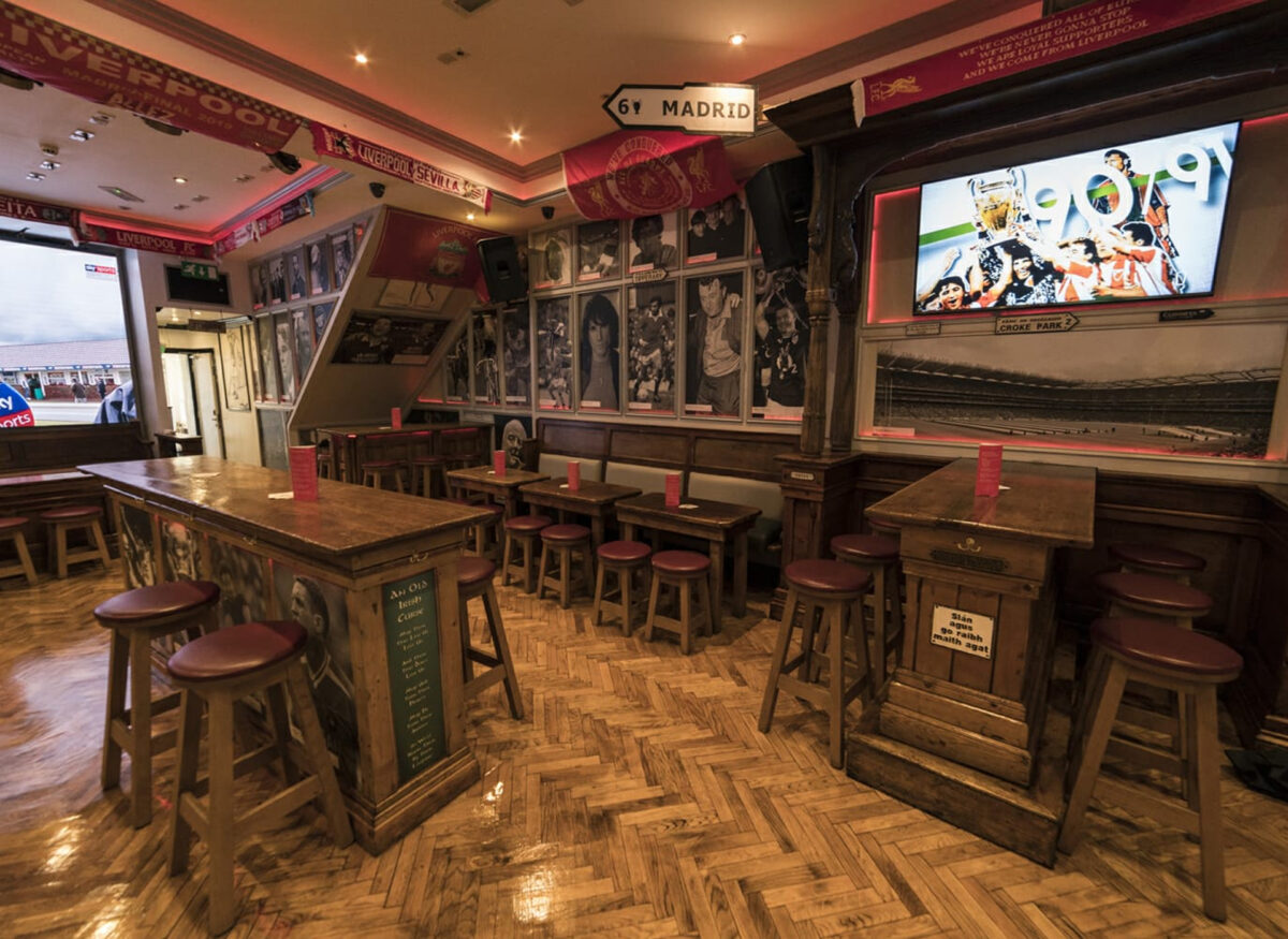 Interior of Lanigans Bar, Liverpool